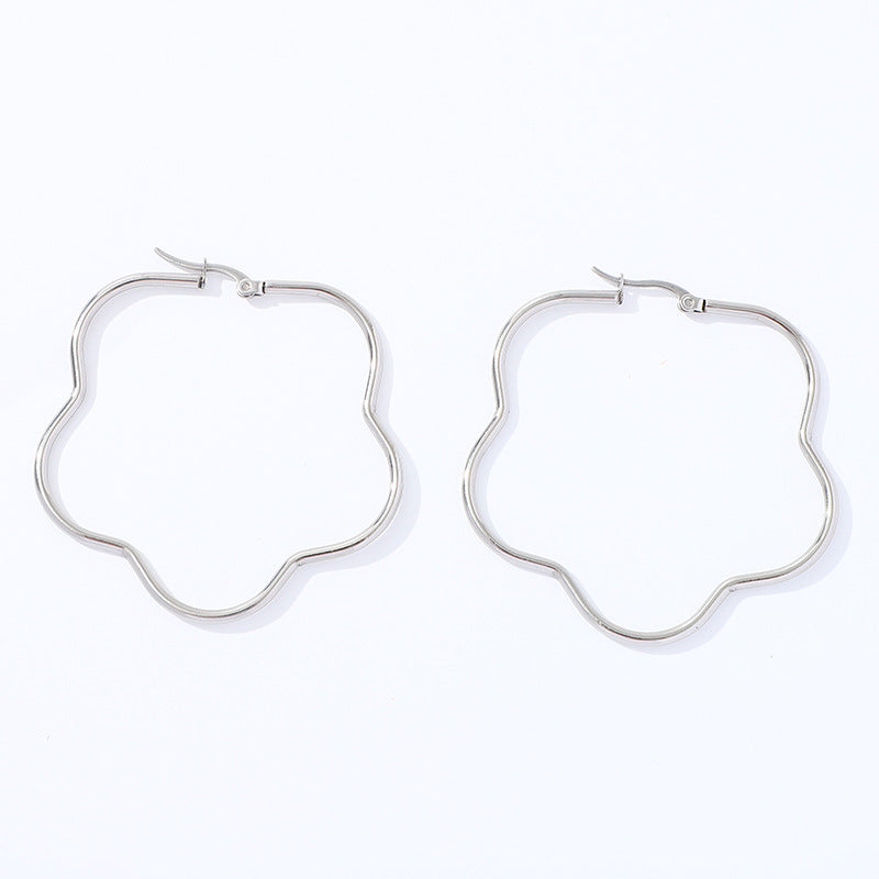 Aretes inox chapado 89