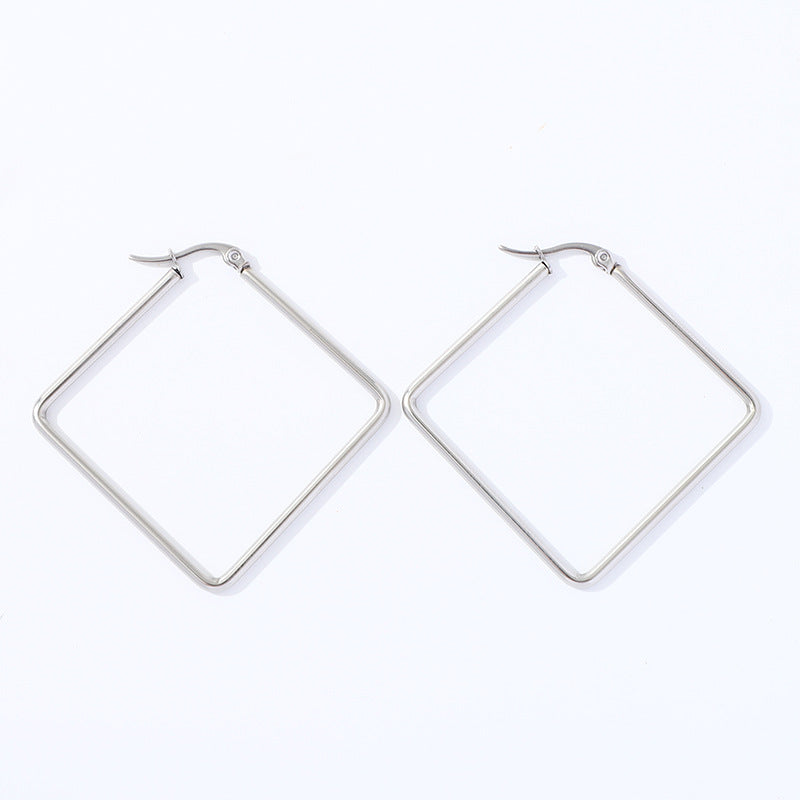 Aretes inox chapado 172