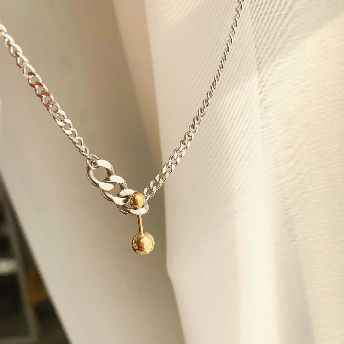 Collar inox chapado 208