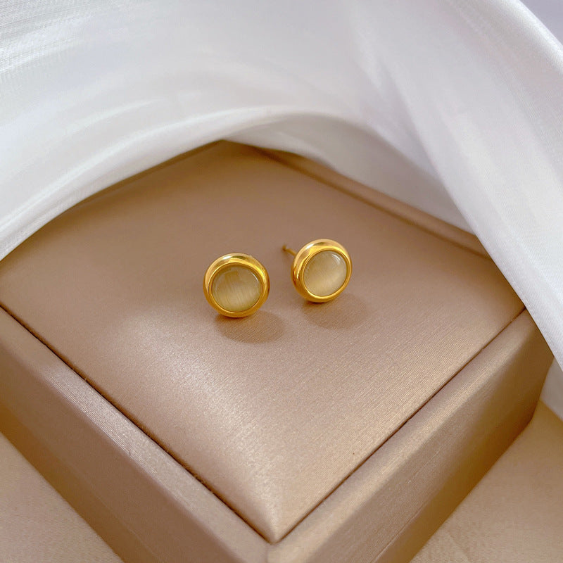 Aretes inox chapado 523