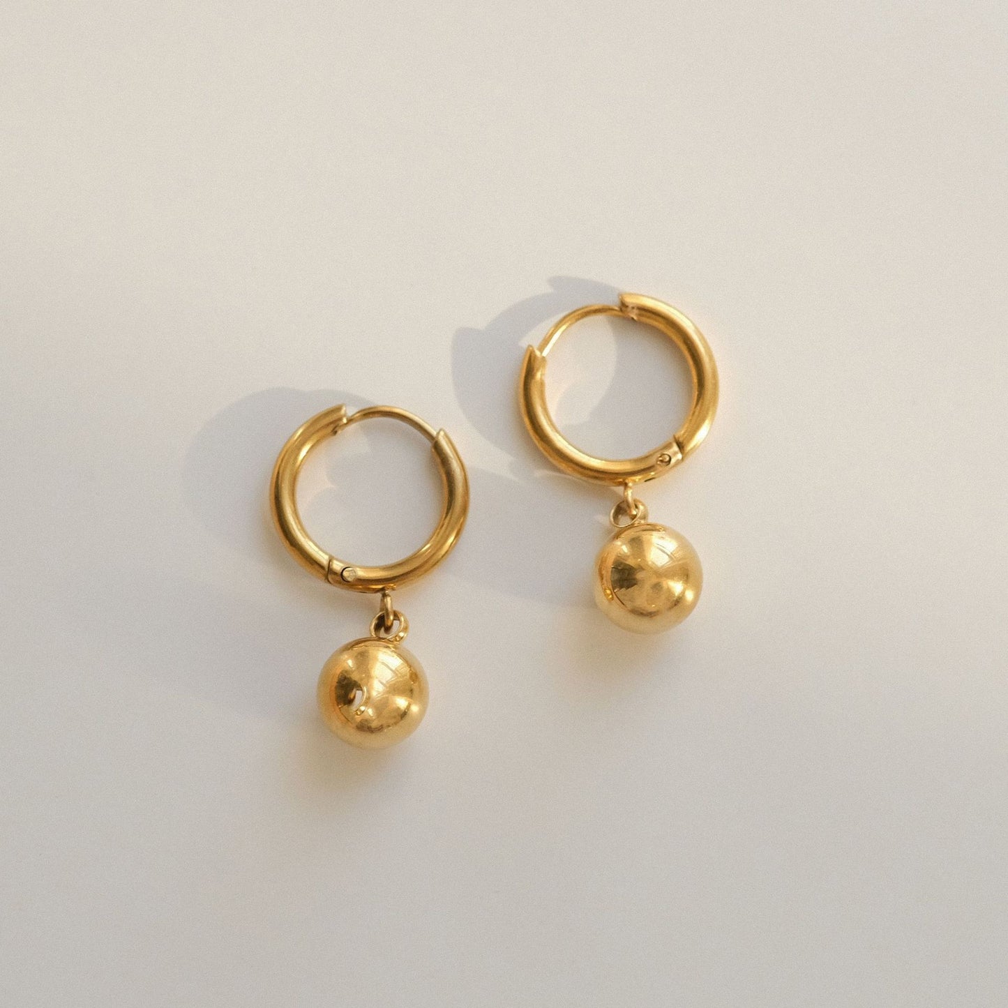 Aretes inox chapado 422
