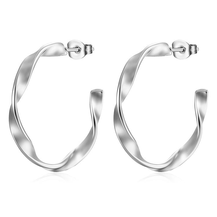 Aretes inox chapado 549