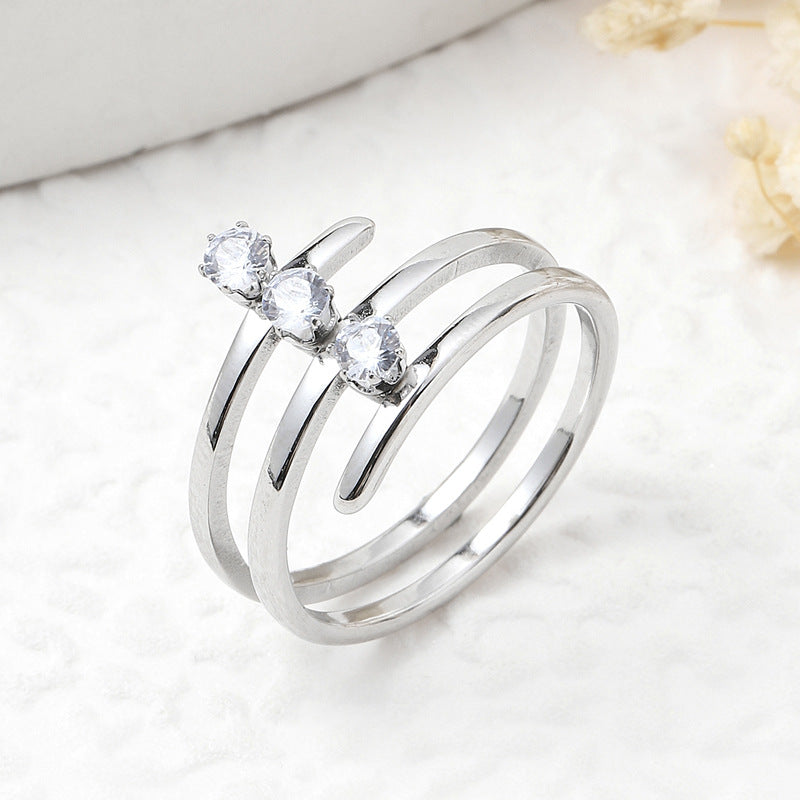 Anillos inox chapado 242 (Talla 6)