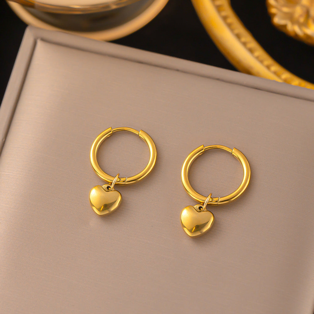 Aretes inox chapado 390