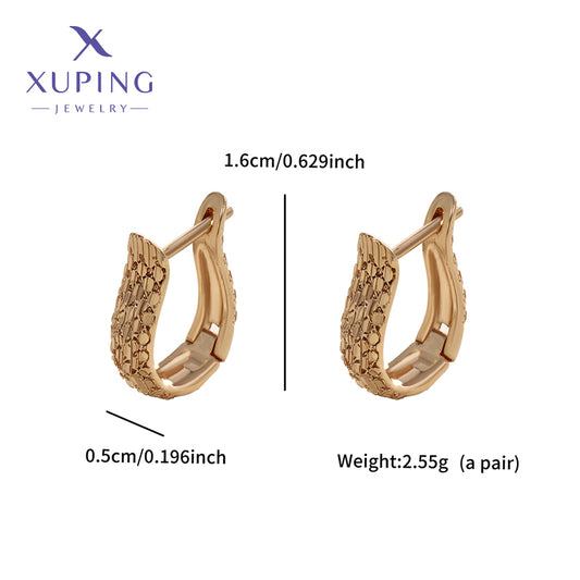 Aretes inox, chapado 412