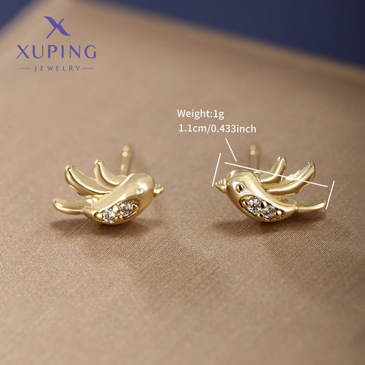 Aretes inox, chapado 601