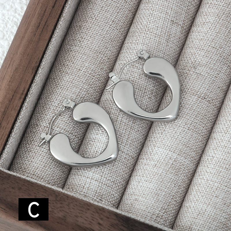 Aretes inox chapado 423