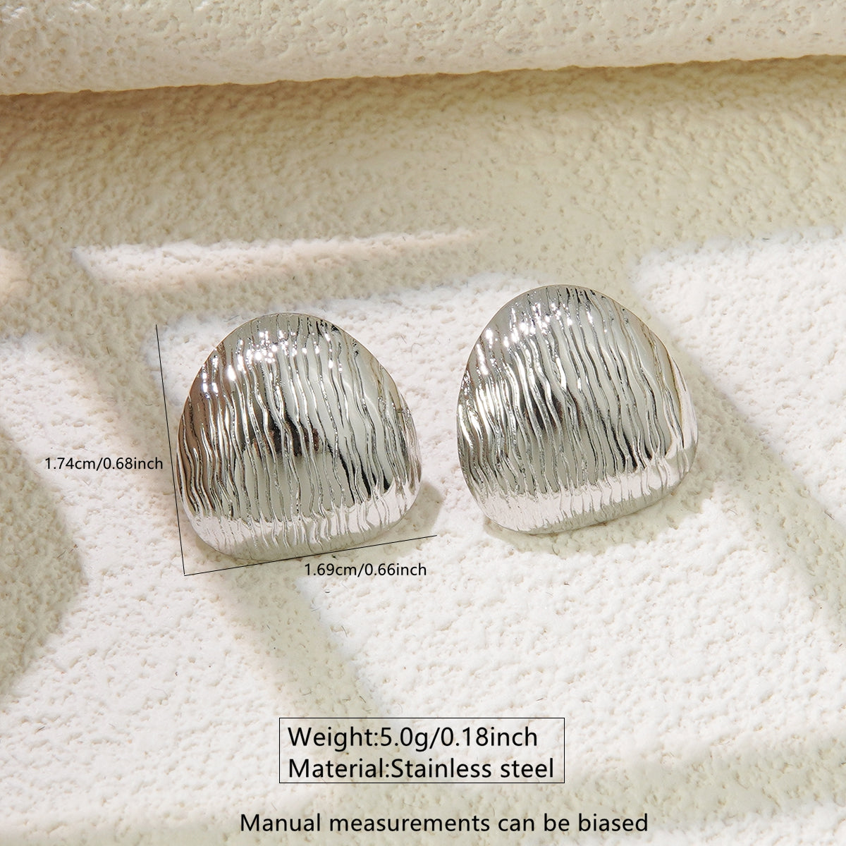 Aretes inox chapado 248