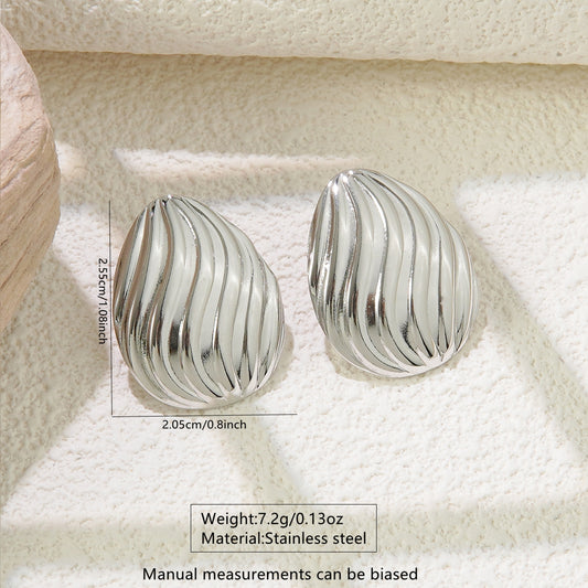 Aretes inox chapado 252
