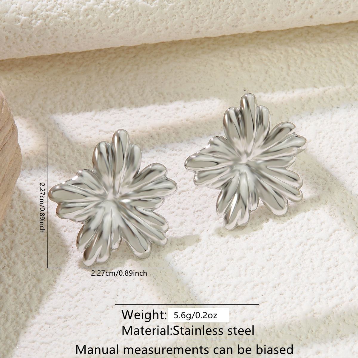 Aretes inox chapado 255