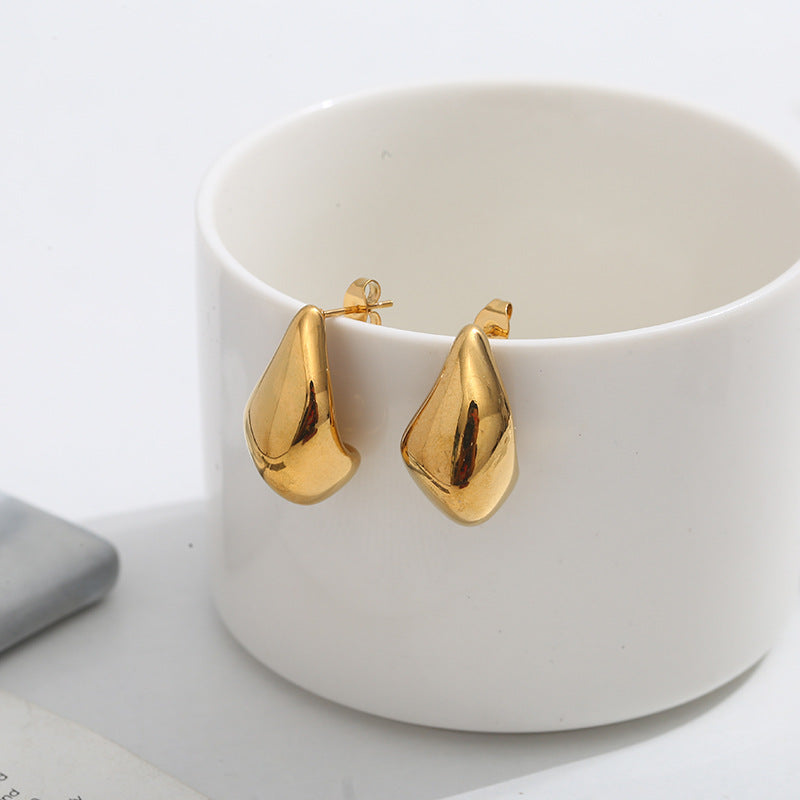 Aretes inox chapado 365