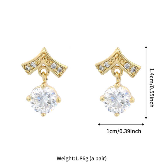 aretes inox, chapado 869