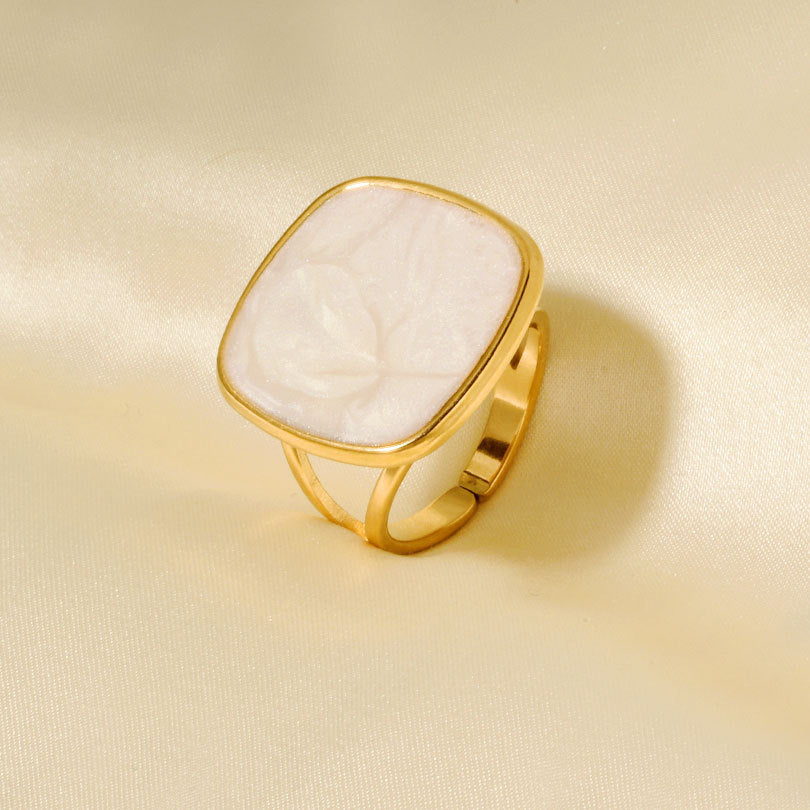 Anillo inox chapado 122