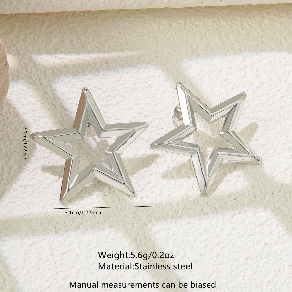 Aretes inox chapado 256