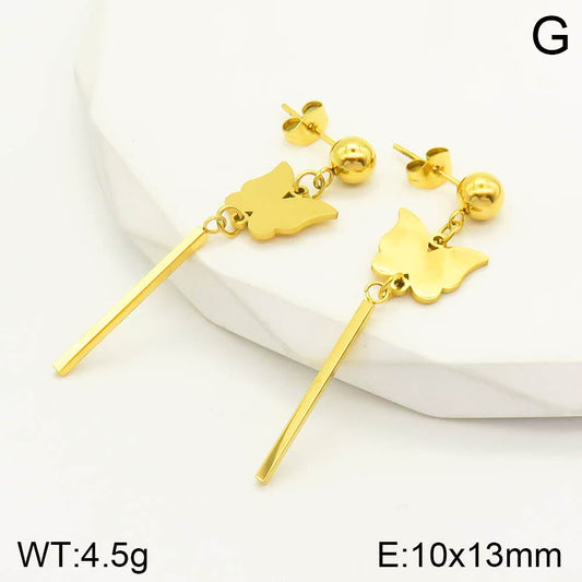 aretes inox, chapado 967