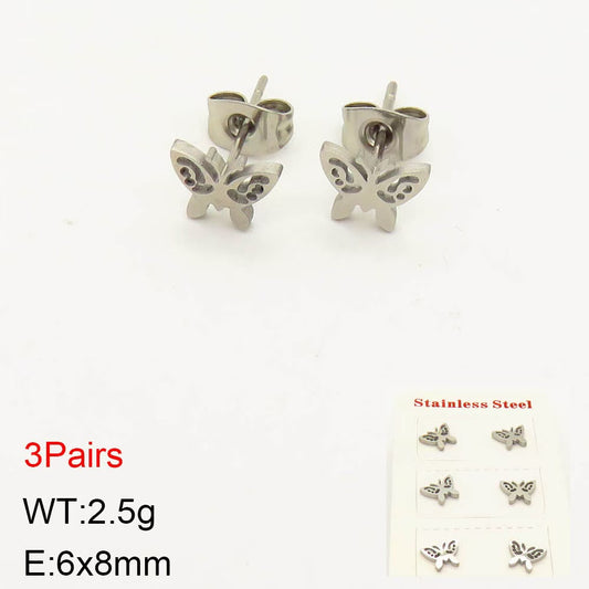 aretes inox, chapado 976
