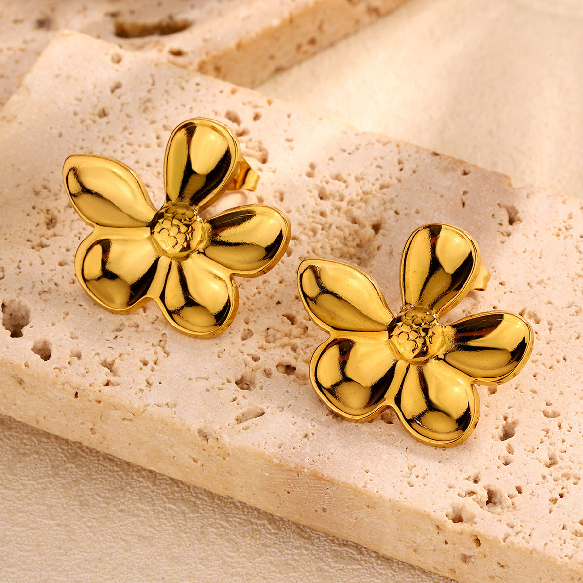 Aretes inox chapado 320