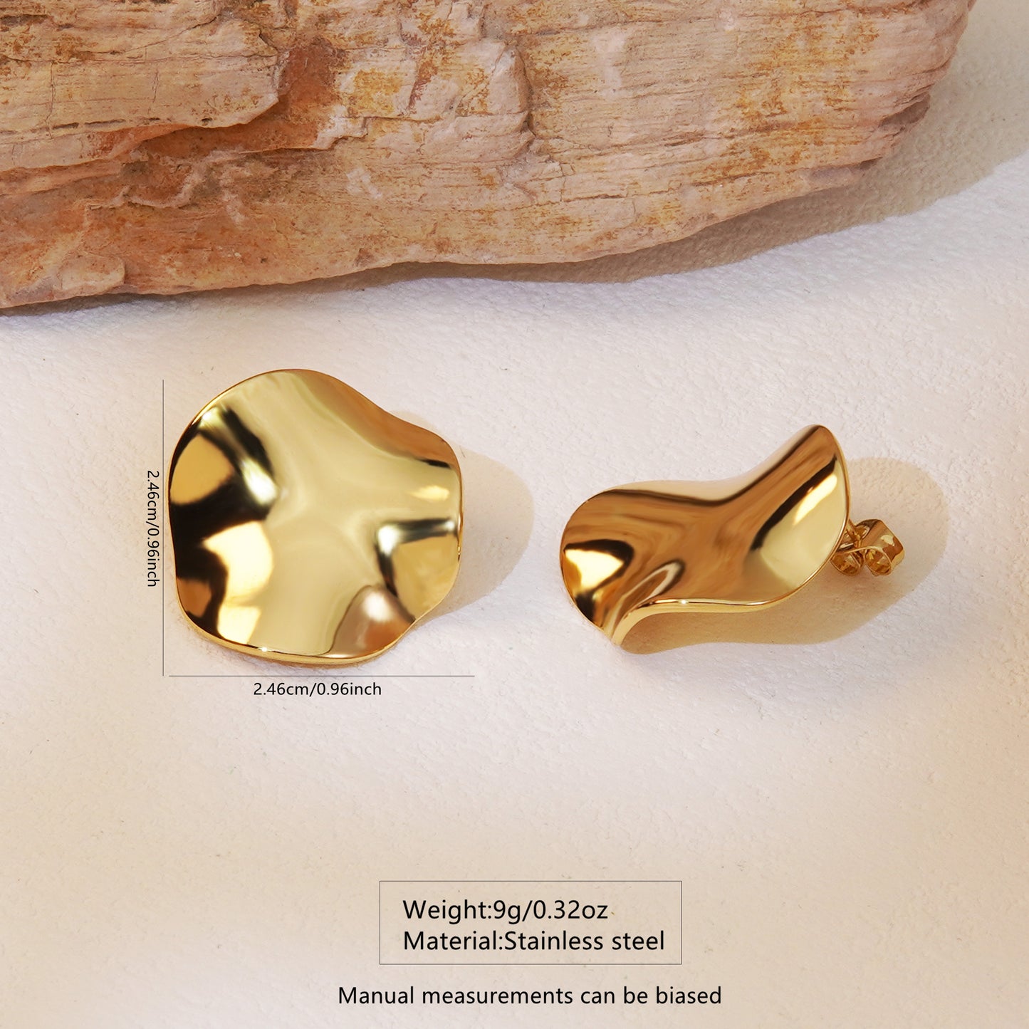 Aretes inox chapado 321