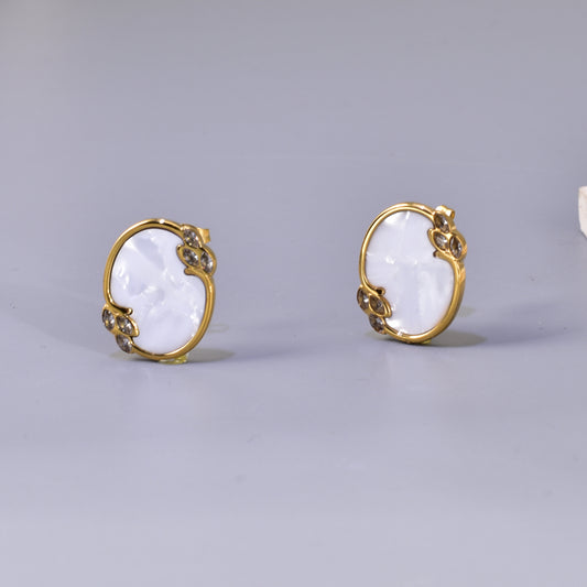 aretes inox, chapado 902