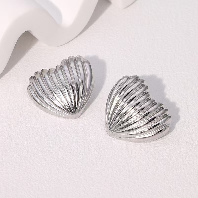 Aretes inox chapado 261