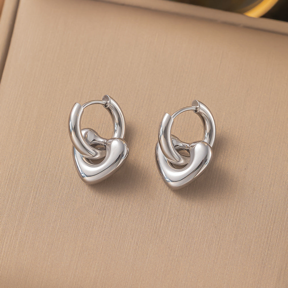 Aretes inox chapado 399
