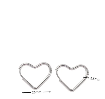 Aretes inox chapado 115