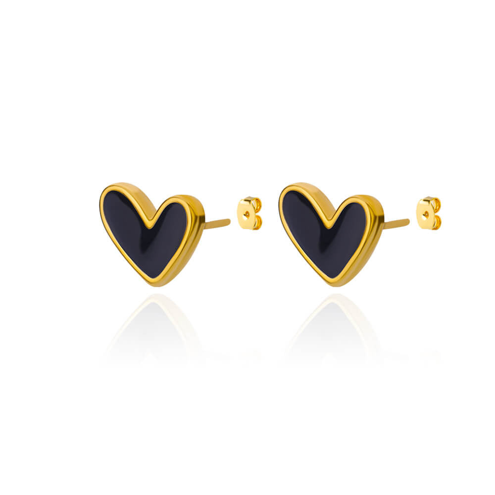 Aretes inox chapado 462
