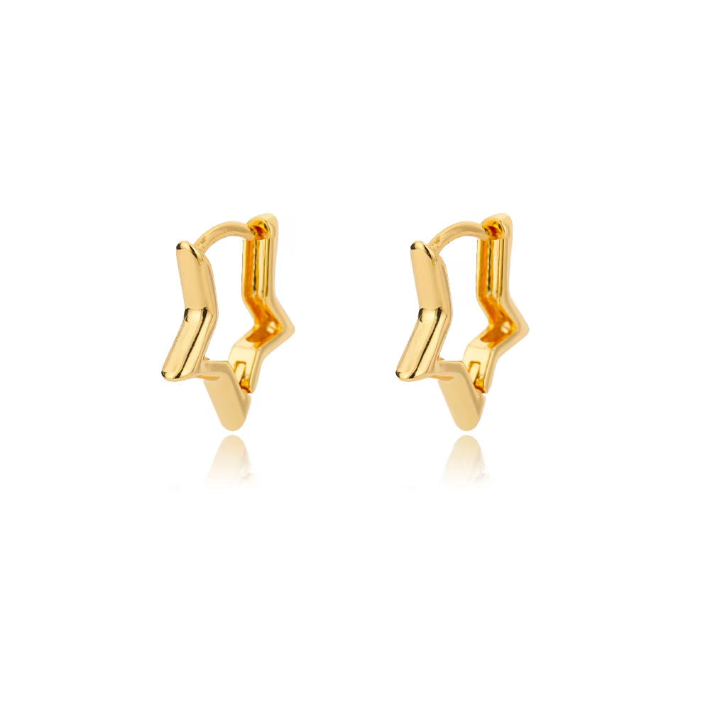 Aretes inox chapado 461