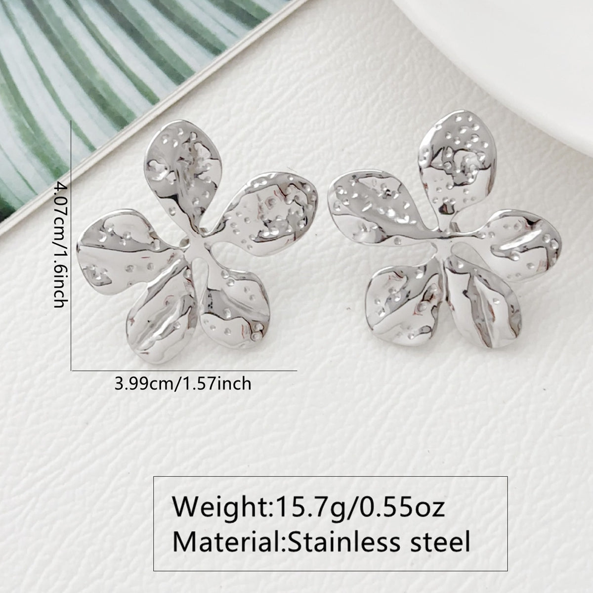 Aretes inox chapado 219