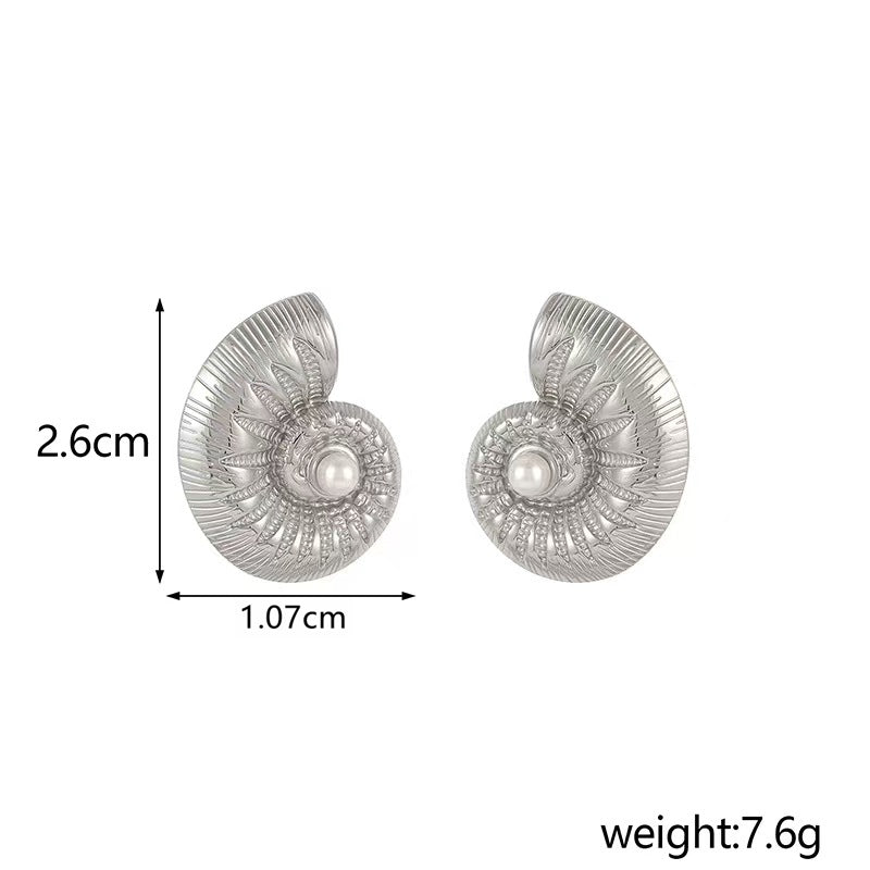 Aretes inox chapado 221