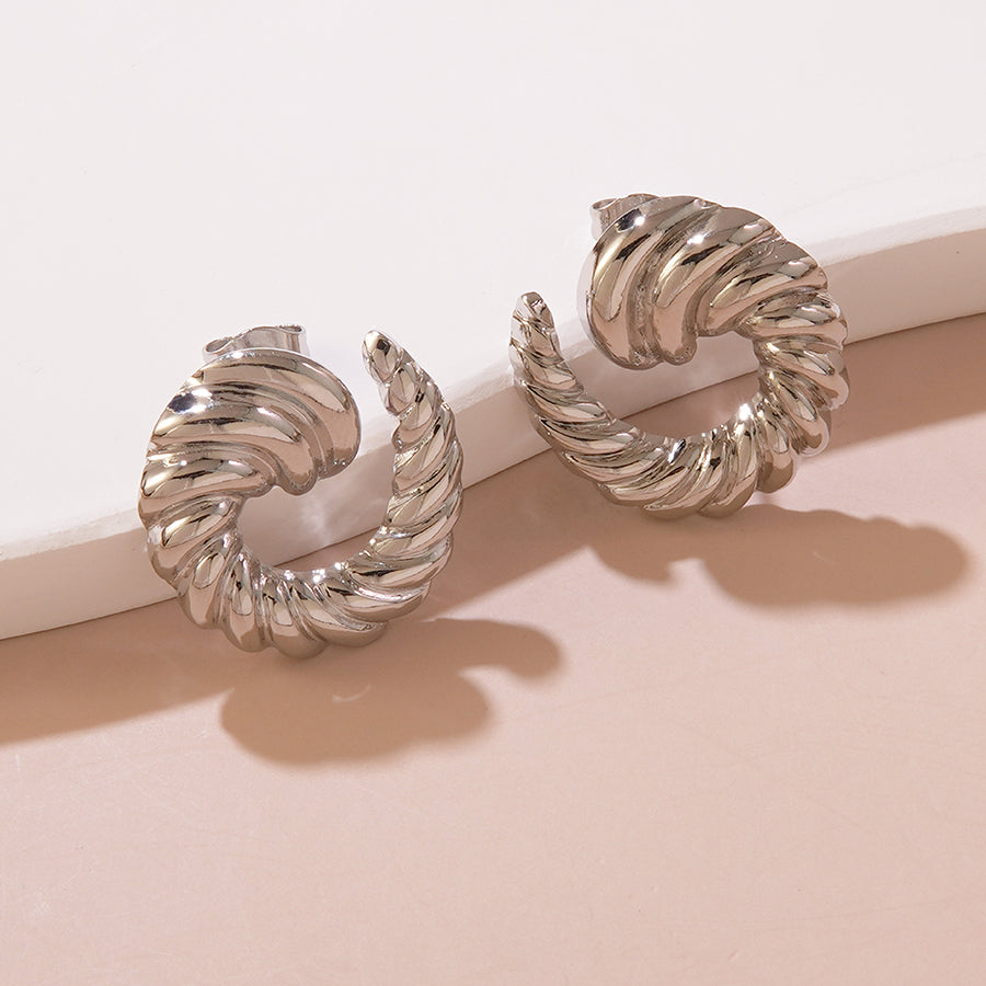 Aretes inox chapado 267