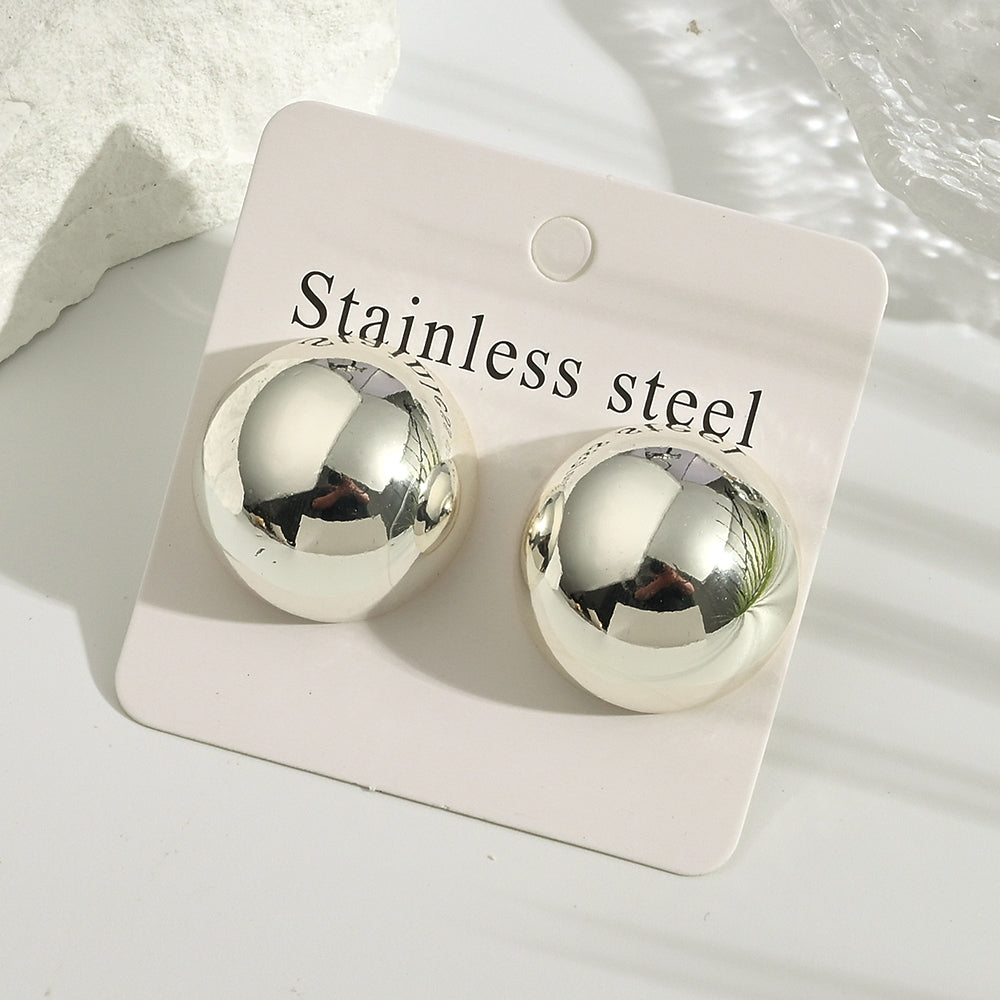 Aretes inox chapado 344