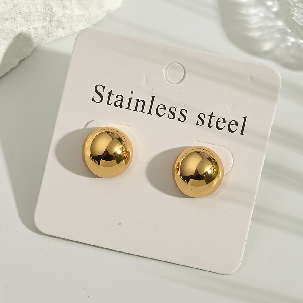 Aretes inox chapado 226
