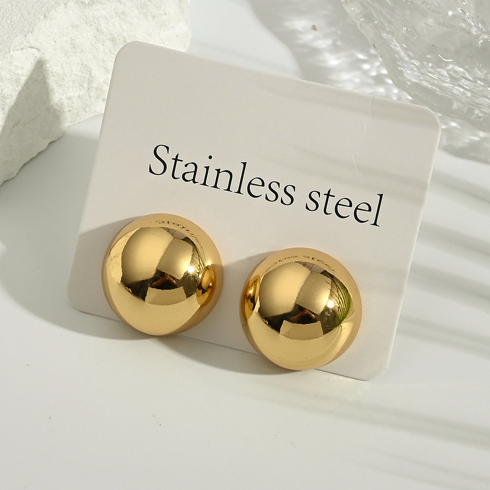 Aretes inox chapado 342