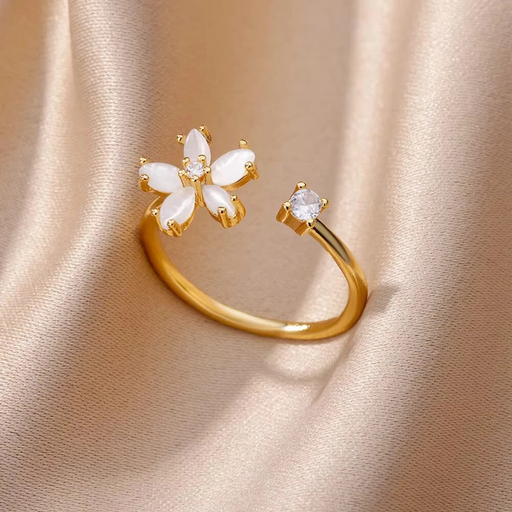 Anillo inox chapado 124