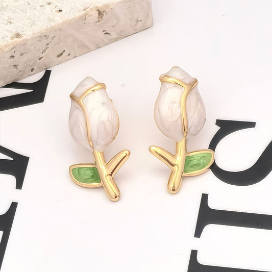 Aretes inox, chapado 442