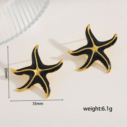 Aretes inox, chapado 445