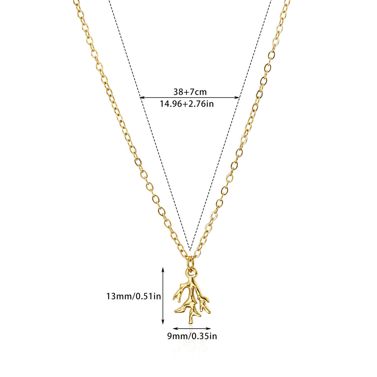 Collar inox chapado 135