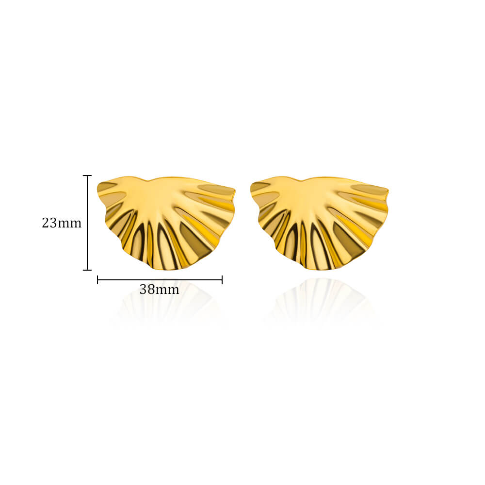 Aretes inox chapado 13