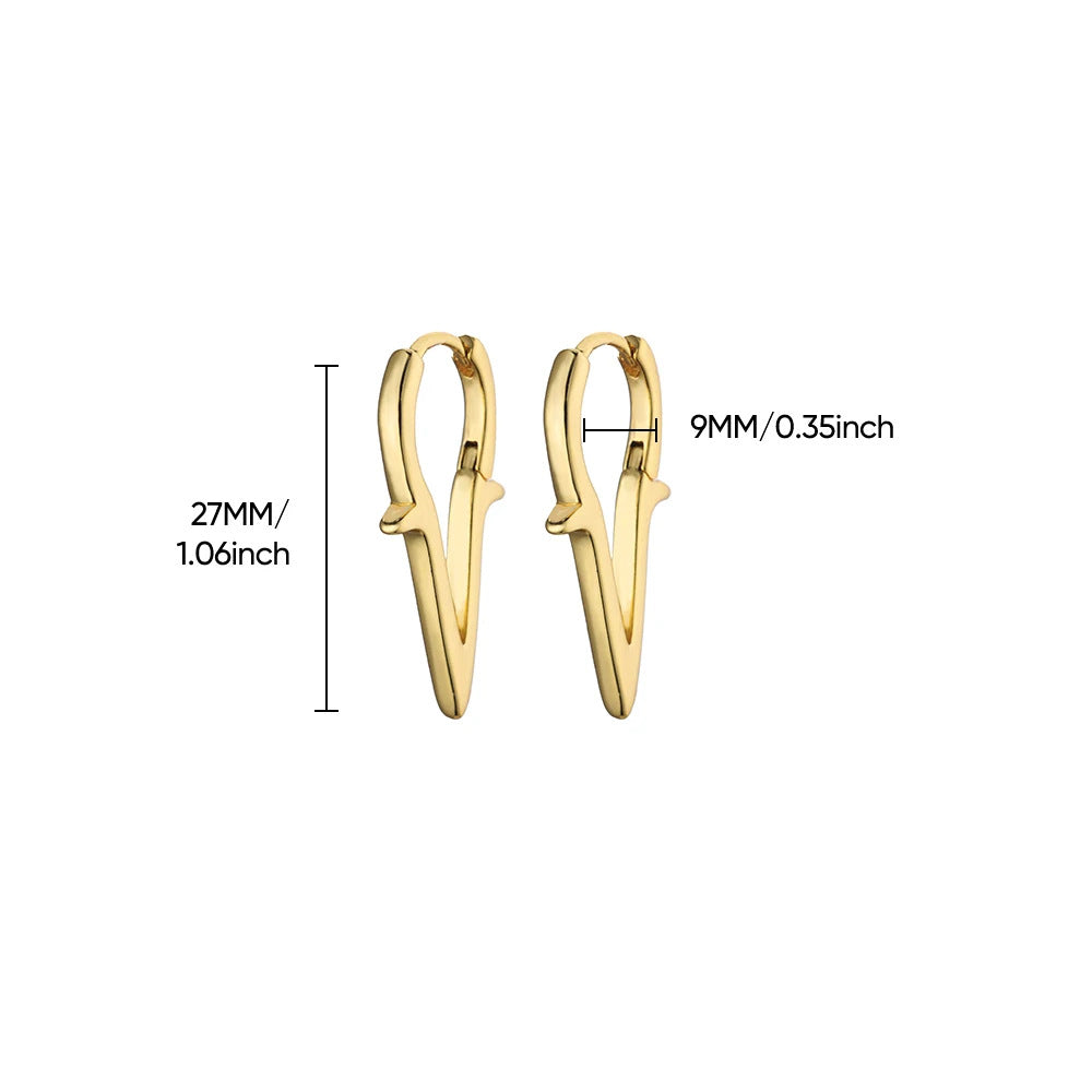 Aretes inox chapado 160