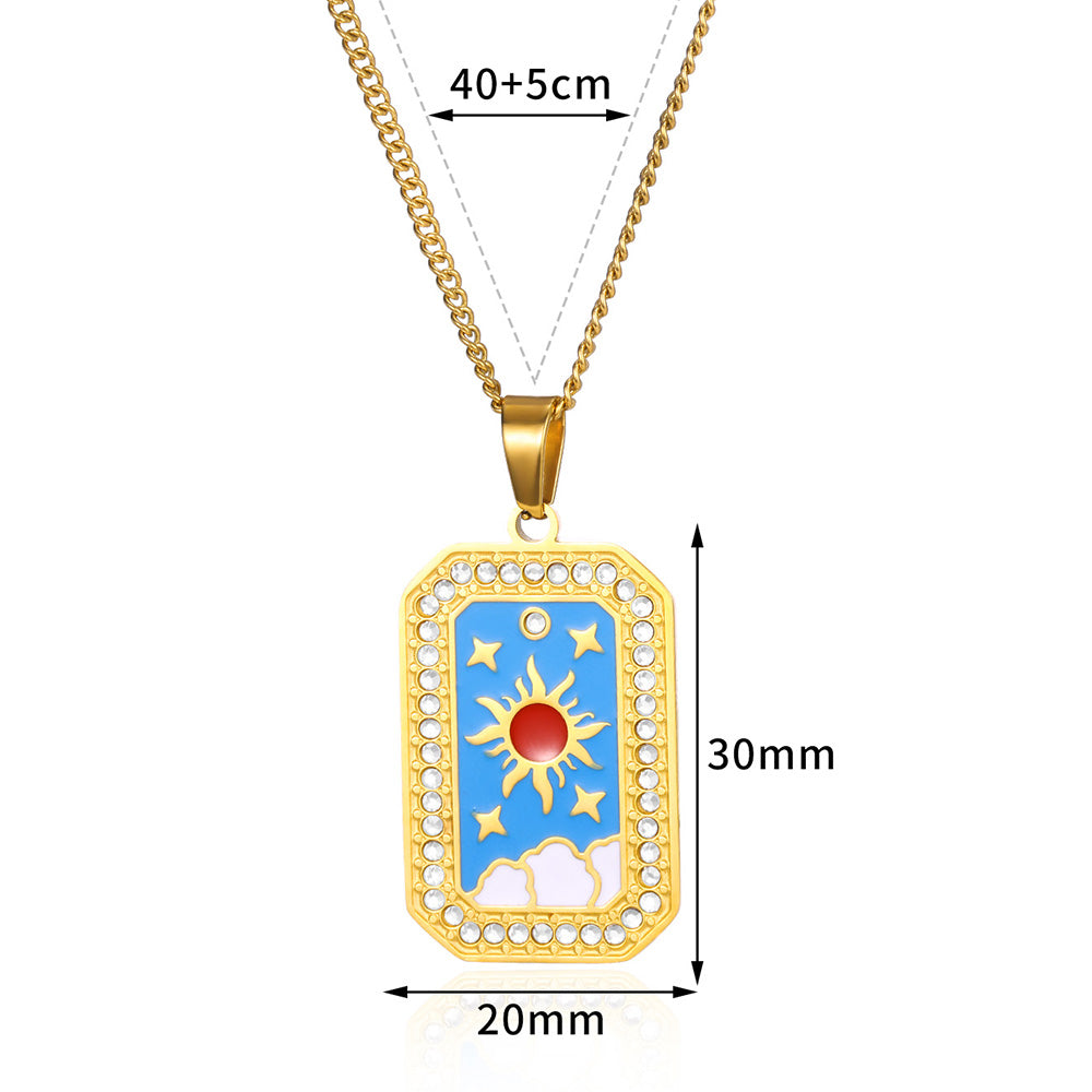 Collar inox, chapado 483