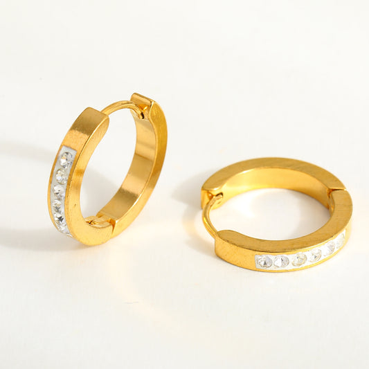 Aretes inox, chapado 744