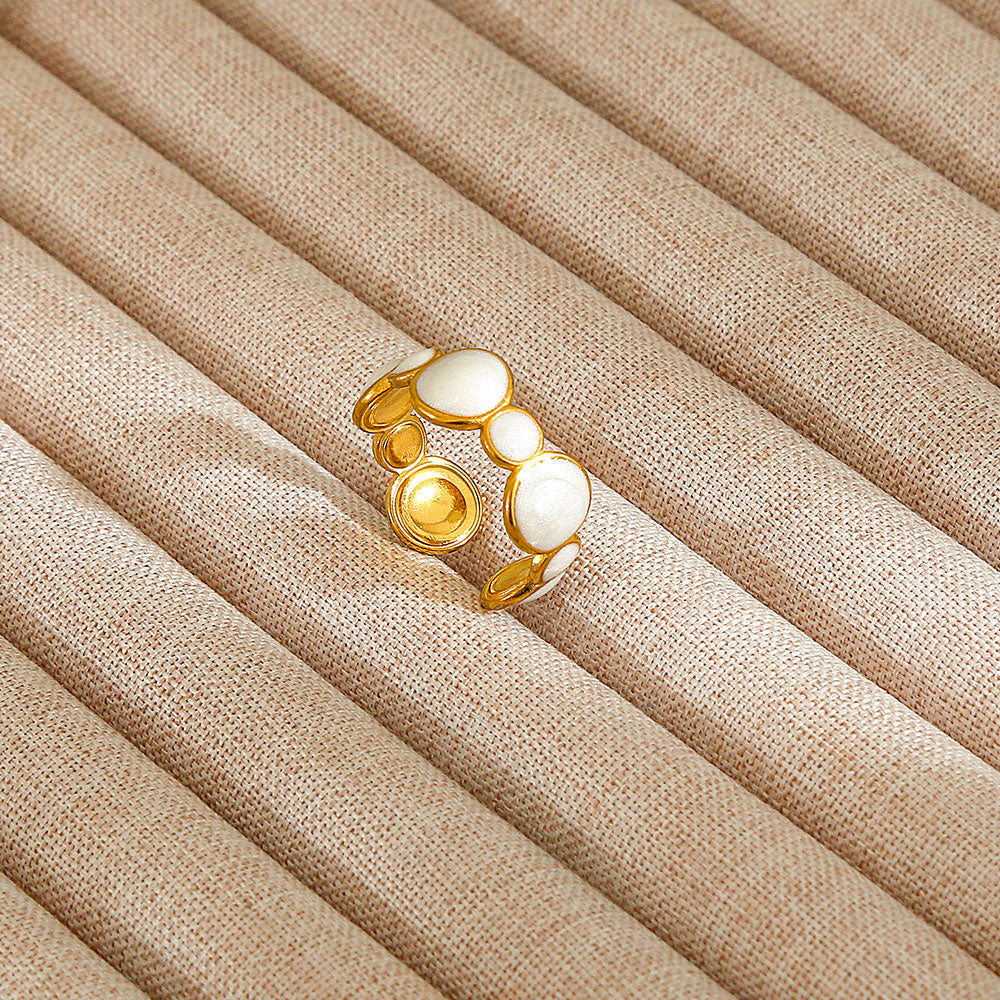 Anillo inox chapado 104
