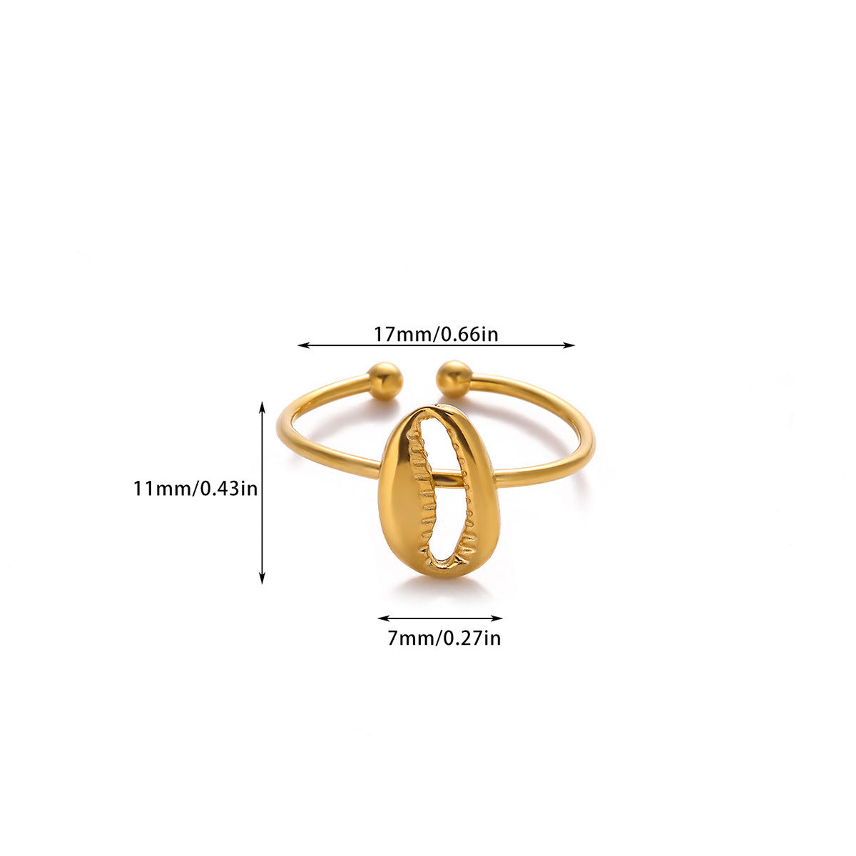 Anillos inox chapado 261
