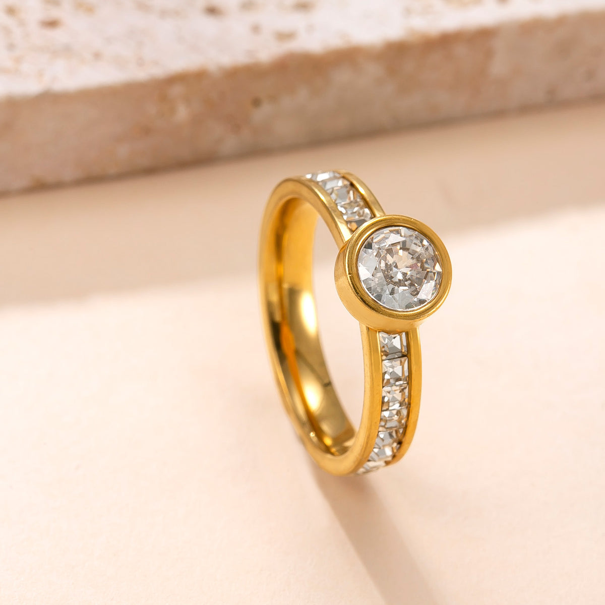 Anillos inox chapado 277 (Talla 6)