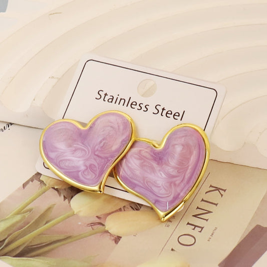 Aretes inox, chapado 454