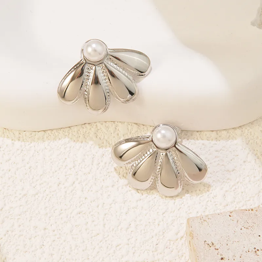 Aretes inox, chapado 423