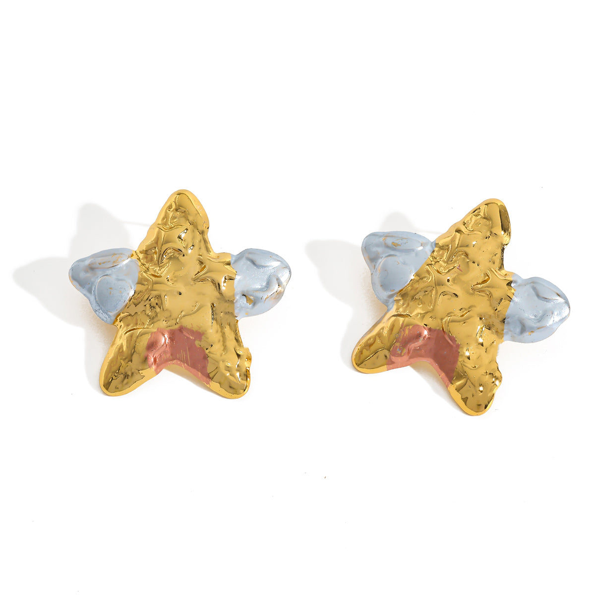 Aretes inox chapado 231