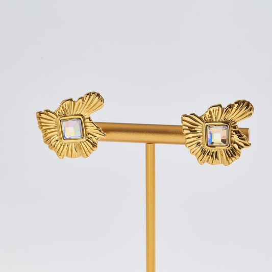 Aretes inox, chapado 561