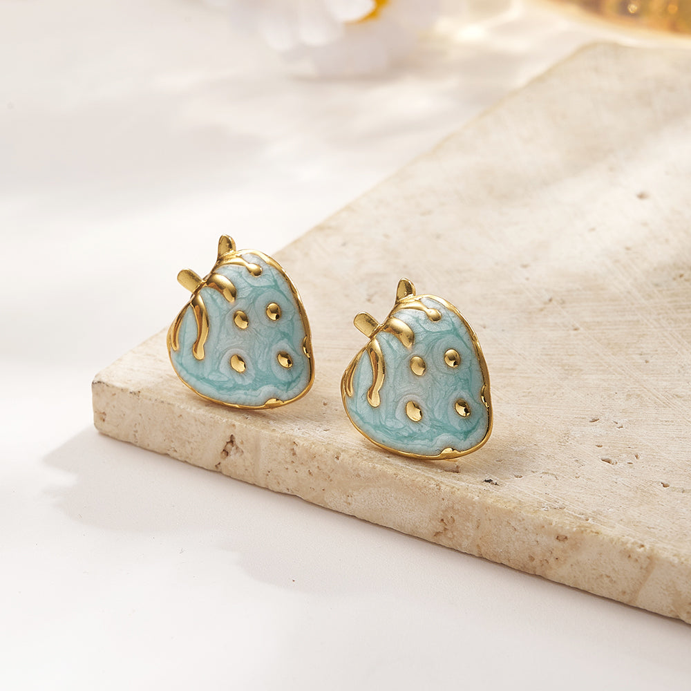 Aretes inox chapado 405